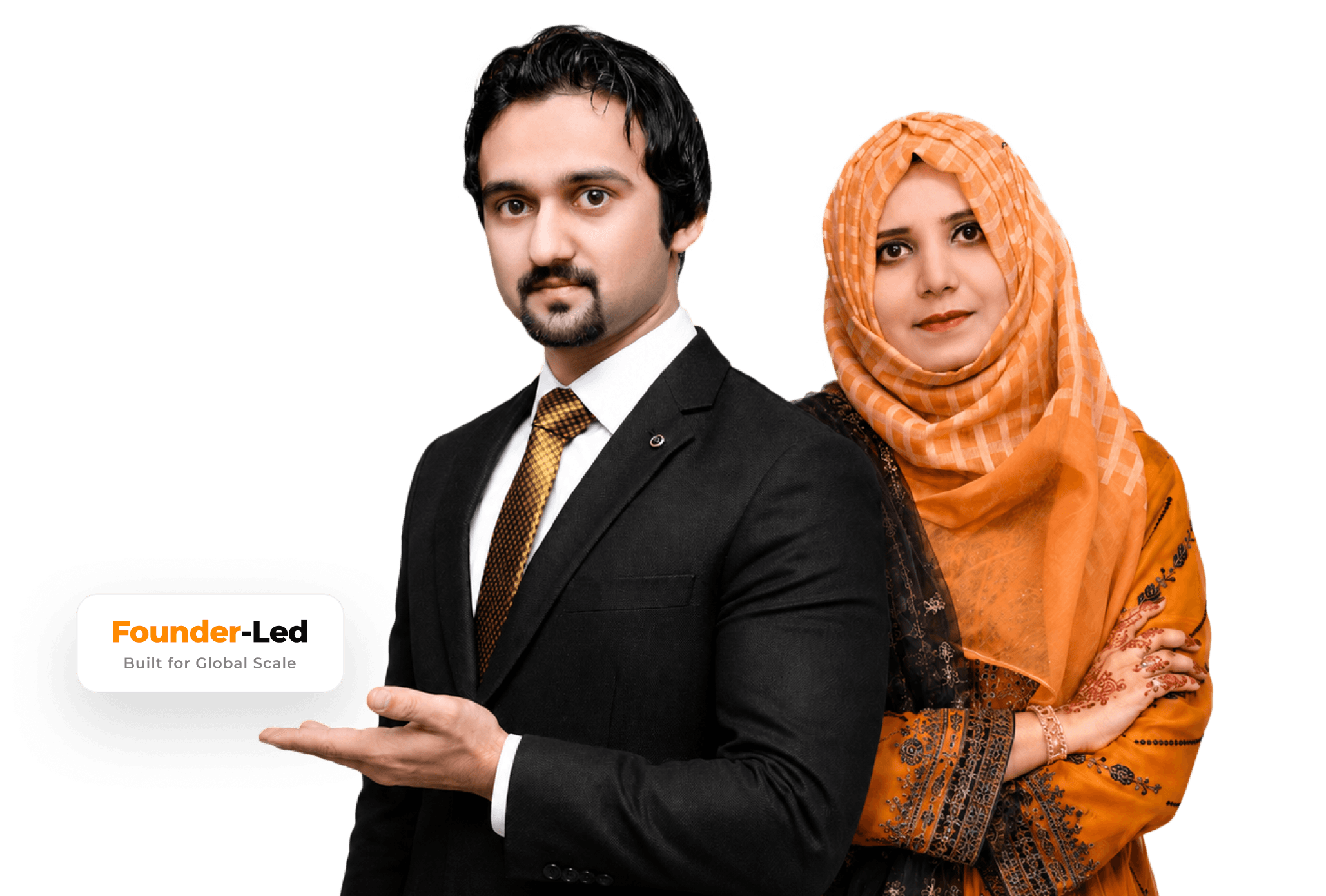 GrowMore founders — a founder-led, global e-commerce growth partner